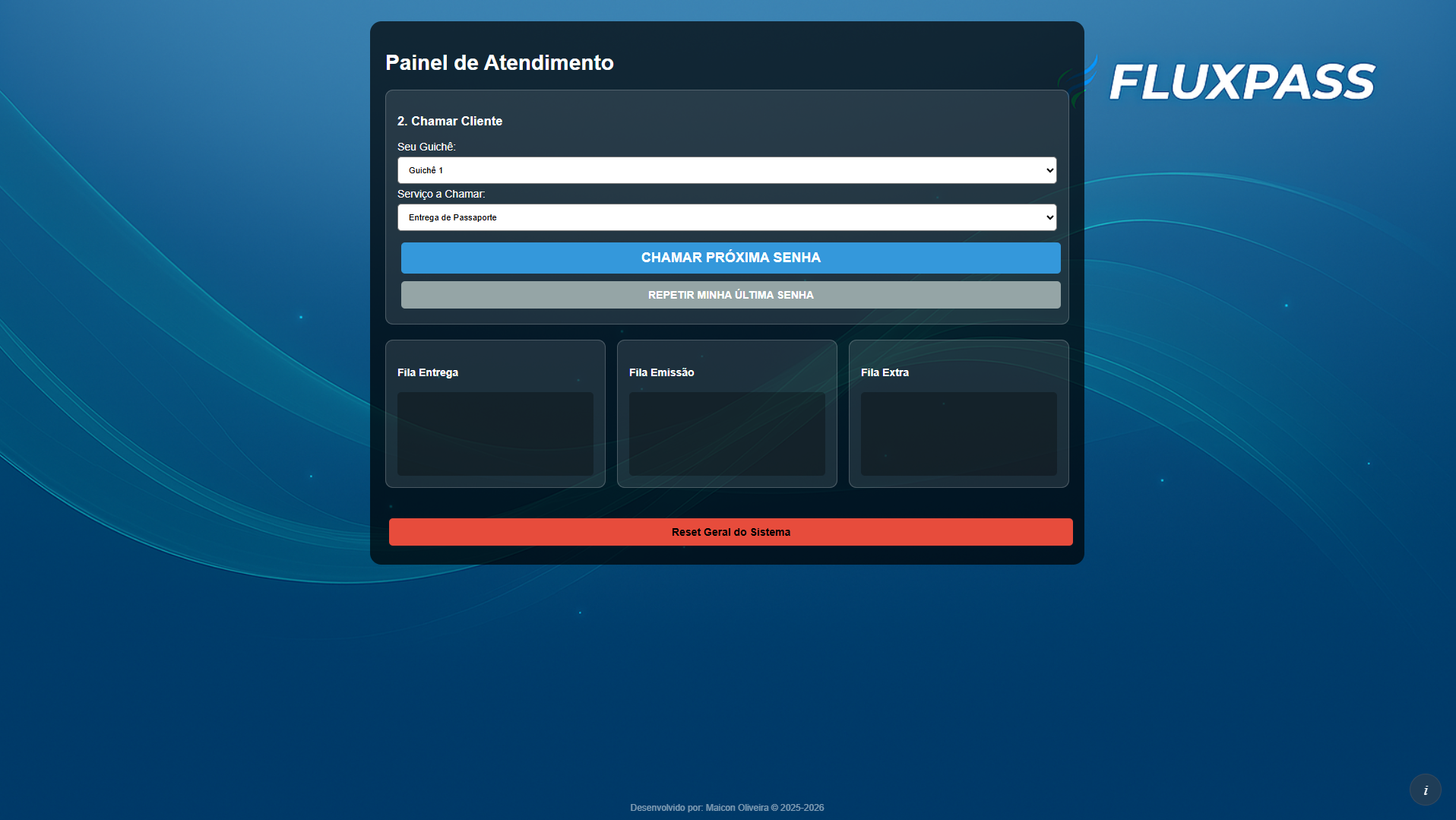 Preview do site FluxPass